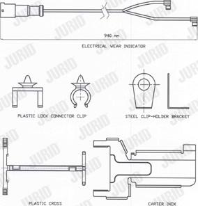 Jurid FAI172 - Contatto segnalazione, Usura past. freno / mat. d'attrito autozon.pro