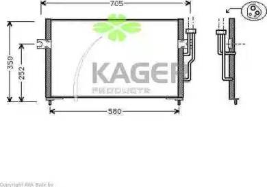 Kager 945230 - Condensatore, Climatizzatore autozon.pro