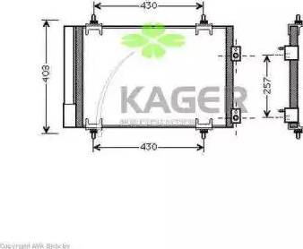 Kager 945791 - Condensatore, Climatizzatore autozon.pro