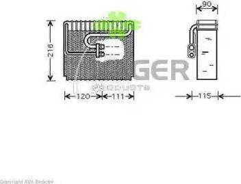 Kager 945712 - Evaporatore, Climatizzatore autozon.pro