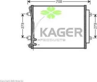 Kager 946183 - Condensatore, Climatizzatore autozon.pro