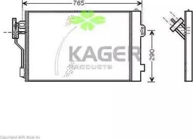 Kager 946373 - Condensatore, Climatizzatore autozon.pro