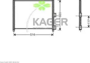 Kager 946212 - Condensatore, Climatizzatore autozon.pro