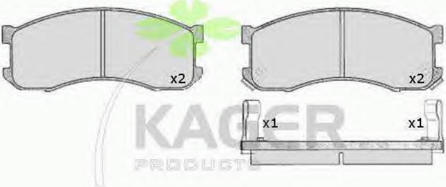 Kager 35-0518 - Kit pastiglie freno, Freno a disco autozon.pro