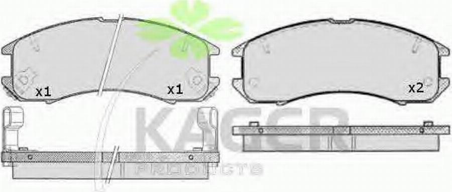 Kager 35-0538 - Kit pastiglie freno, Freno a disco autozon.pro