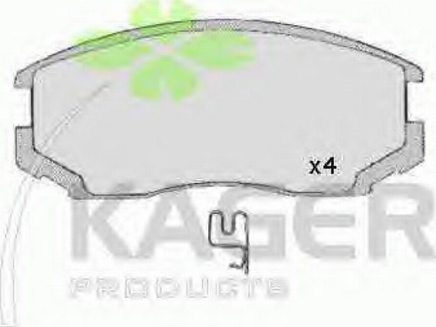 Kager 35-0572 - Kit pastiglie freno, Freno a disco autozon.pro