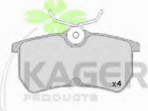 Kager 35-0098 - Kit pastiglie freno, Freno a disco autozon.pro