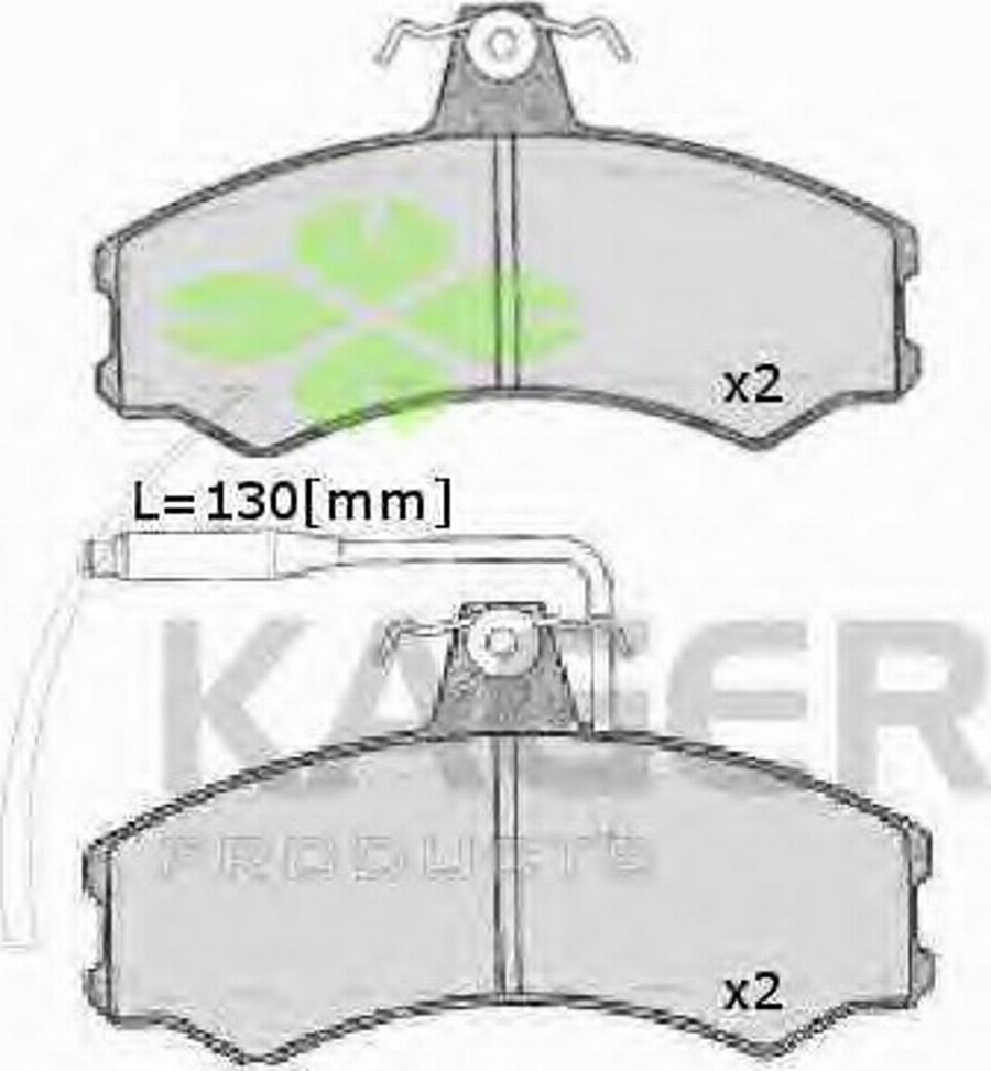 Kager 350049 - Kit pastiglie freno, Freno a disco autozon.pro