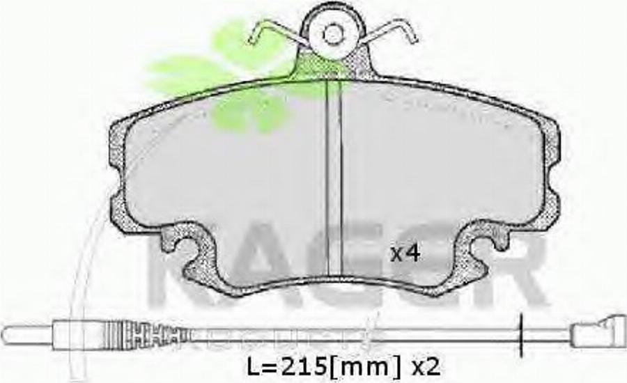 Kager 35-0004 - Kit pastiglie freno, Freno a disco autozon.pro