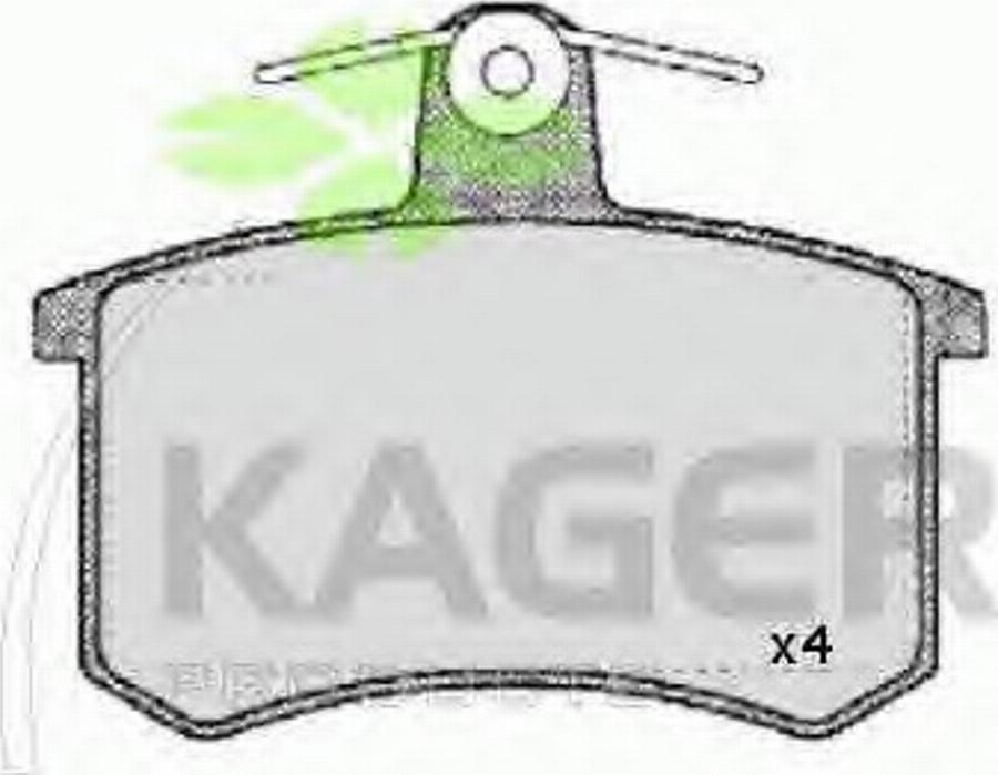 Kager 35-0014 - Kit pastiglie freno, Freno a disco autozon.pro