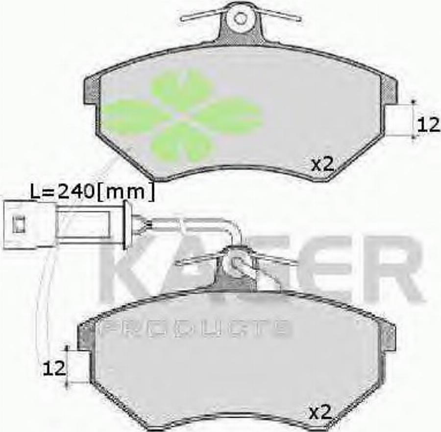 Kager 35-0080 - Kit pastiglie freno, Freno a disco autozon.pro