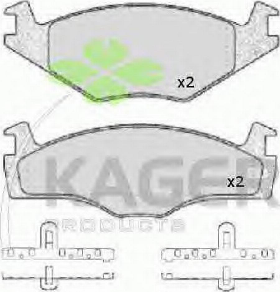 Kager 35-0032 - Kit pastiglie freno, Freno a disco autozon.pro