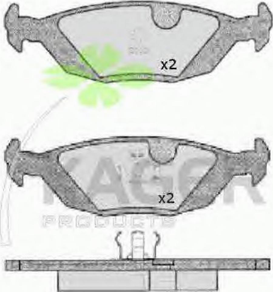 Kager 35-0024 - Kit pastiglie freno, Freno a disco autozon.pro