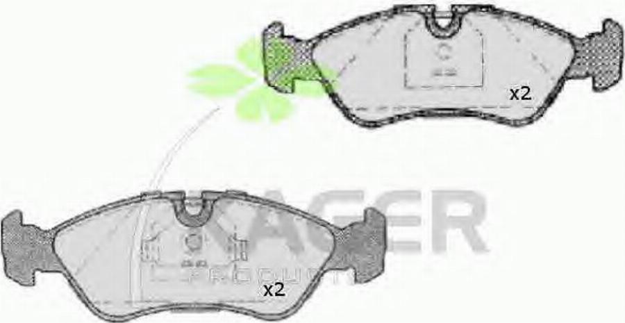 Kager 350020 - Kit pastiglie freno, Freno a disco autozon.pro