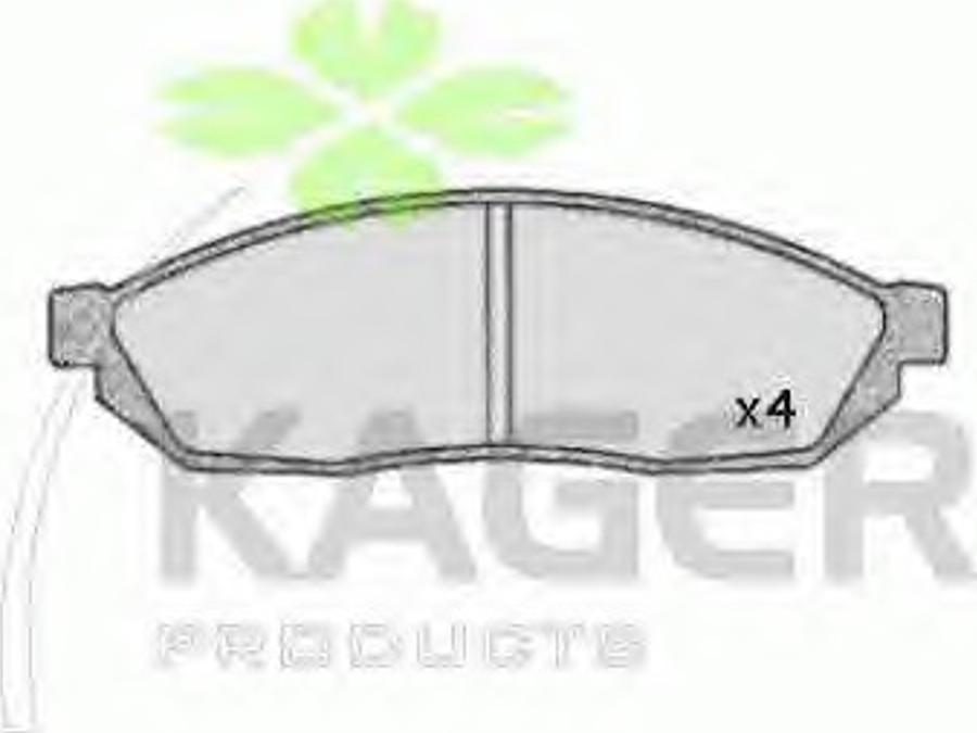 Kager 35-0394 - Kit pastiglie freno, Freno a disco autozon.pro