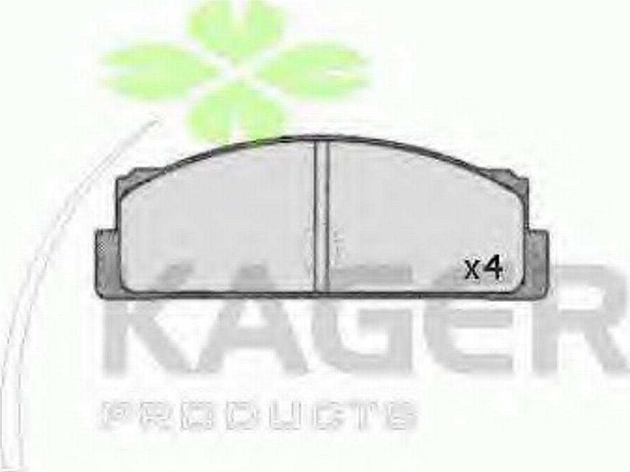 Kager 35-0356 - Kit pastiglie freno, Freno a disco autozon.pro