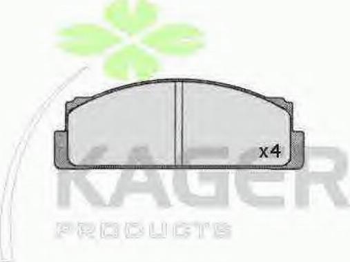 Kager 35-0364 - Kit pastiglie freno, Freno a disco autozon.pro