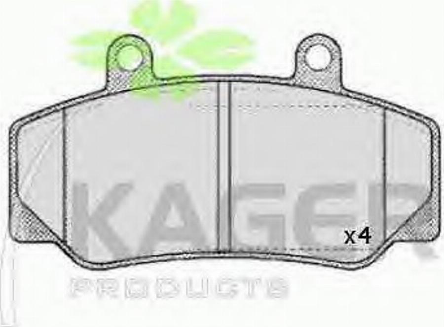 Kager 350218 - Kit pastiglie freno, Freno a disco autozon.pro