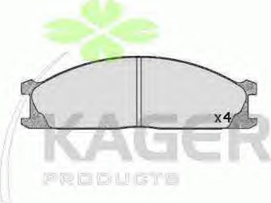 Kager 350281 - Kit pastiglie freno, Freno a disco autozon.pro