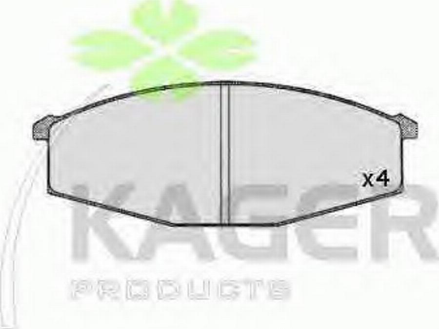 Kager 35-0283 - Kit pastiglie freno, Freno a disco autozon.pro