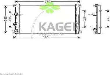 Kager 31-0975 - Radiatore, Raffreddamento motore autozon.pro