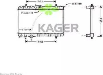 Kager 31-0872 - Radiatore, Raffreddamento motore autozon.pro