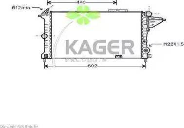 Kager 31-0755 - Radiatore, Raffreddamento motore autozon.pro