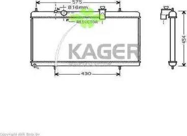 Kager 31-1456 - Radiatore, Raffreddamento motore autozon.pro