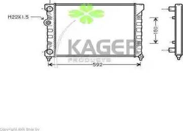 Kager 31-1170 - Radiatore, Raffreddamento motore autozon.pro