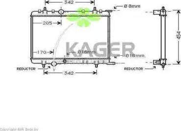 Kager 31-1376 - Radiatore, Raffreddamento motore autozon.pro