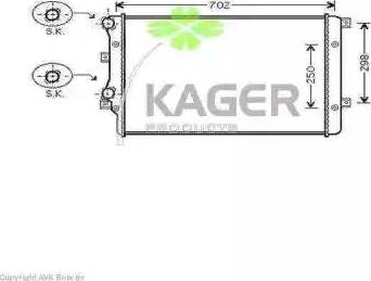 Kager 31-1227 - Radiatore, Raffreddamento motore autozon.pro