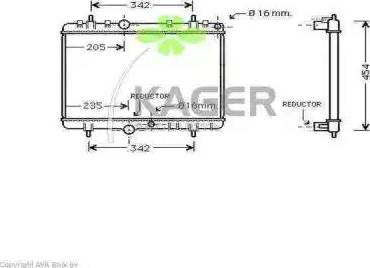 Kager 313614 - Radiatore, Raffreddamento motore autozon.pro