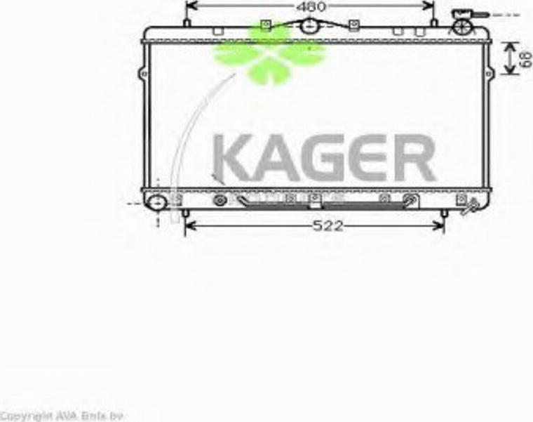 Kager 312559 - Radiatore, Raffreddamento motore autozon.pro