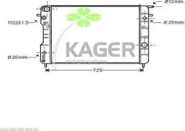 Kager 312786 - Radiatore, Raffreddamento motore autozon.pro