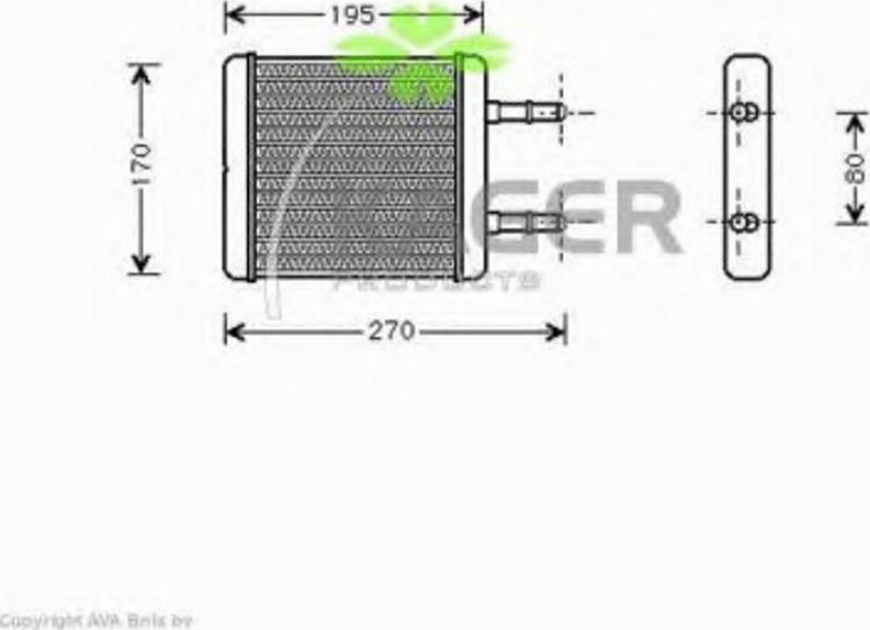 Kager 32-0059 - Scambiatore calore, Riscaldamento abitacolo autozon.pro