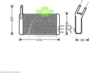 Kager 320009 - Scambiatore calore, Riscaldamento abitacolo autozon.pro