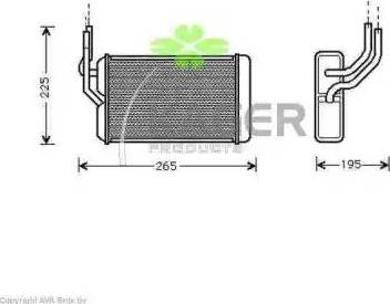 Kager 320008 - Scambiatore calore, Riscaldamento abitacolo autozon.pro