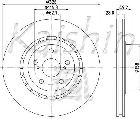 Kaishin CBR539 - Discofreno autozon.pro