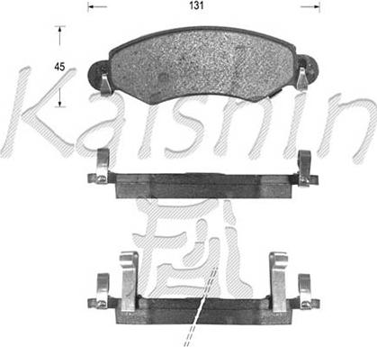 Kaishin D9051 - Kit pastiglie freno, Freno a disco autozon.pro