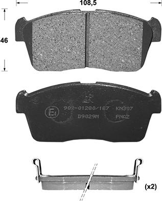 BOSCH 0 986 505 696 - Kit pastiglie freno, Freno a disco autozon.pro