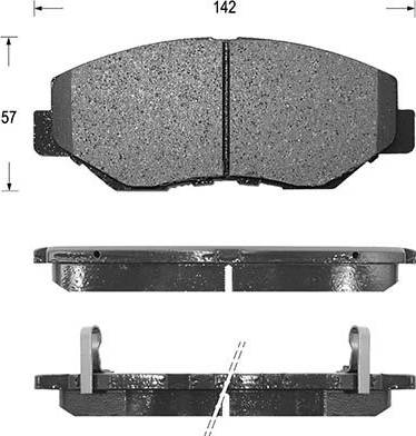 AISIN SN597P - Kit pastiglie freno, Freno a disco autozon.pro