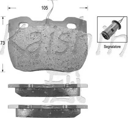 Kaishin D5285 - Kit pastiglie freno, Freno a disco autozon.pro