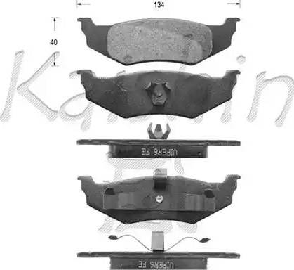 Kaishin D10046 - Kit pastiglie freno, Freno a disco autozon.pro