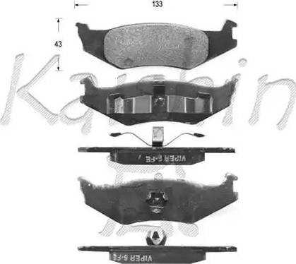 Kaishin D10024 - Kit pastiglie freno, Freno a disco autozon.pro