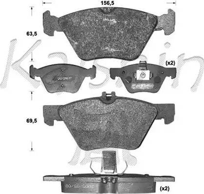 Kaishin D10110 - Kit pastiglie freno, Freno a disco autozon.pro