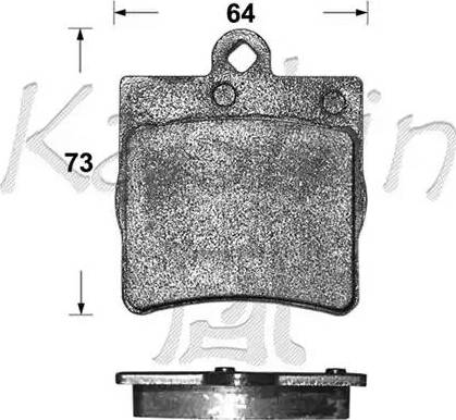 Kaishin D10111 - Kit pastiglie freno, Freno a disco autozon.pro