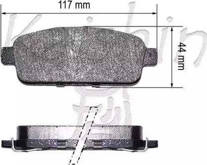 Kaishin D10179 - Kit pastiglie freno, Freno a disco autozon.pro