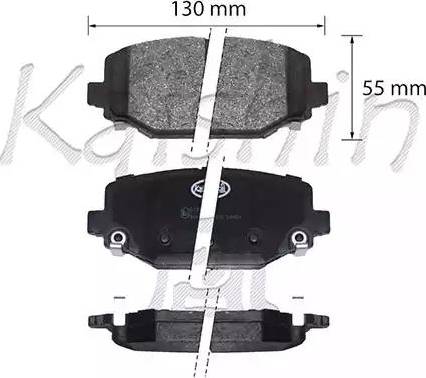 Kaishin D10220 - Kit pastiglie freno, Freno a disco autozon.pro