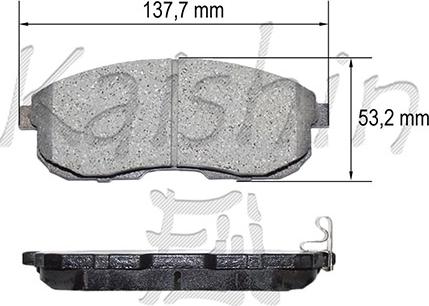 Kaishin D1241 - Kit pastiglie freno, Freno a disco autozon.pro