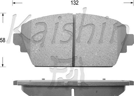 Kaishin D1247 - Kit pastiglie freno, Freno a disco autozon.pro